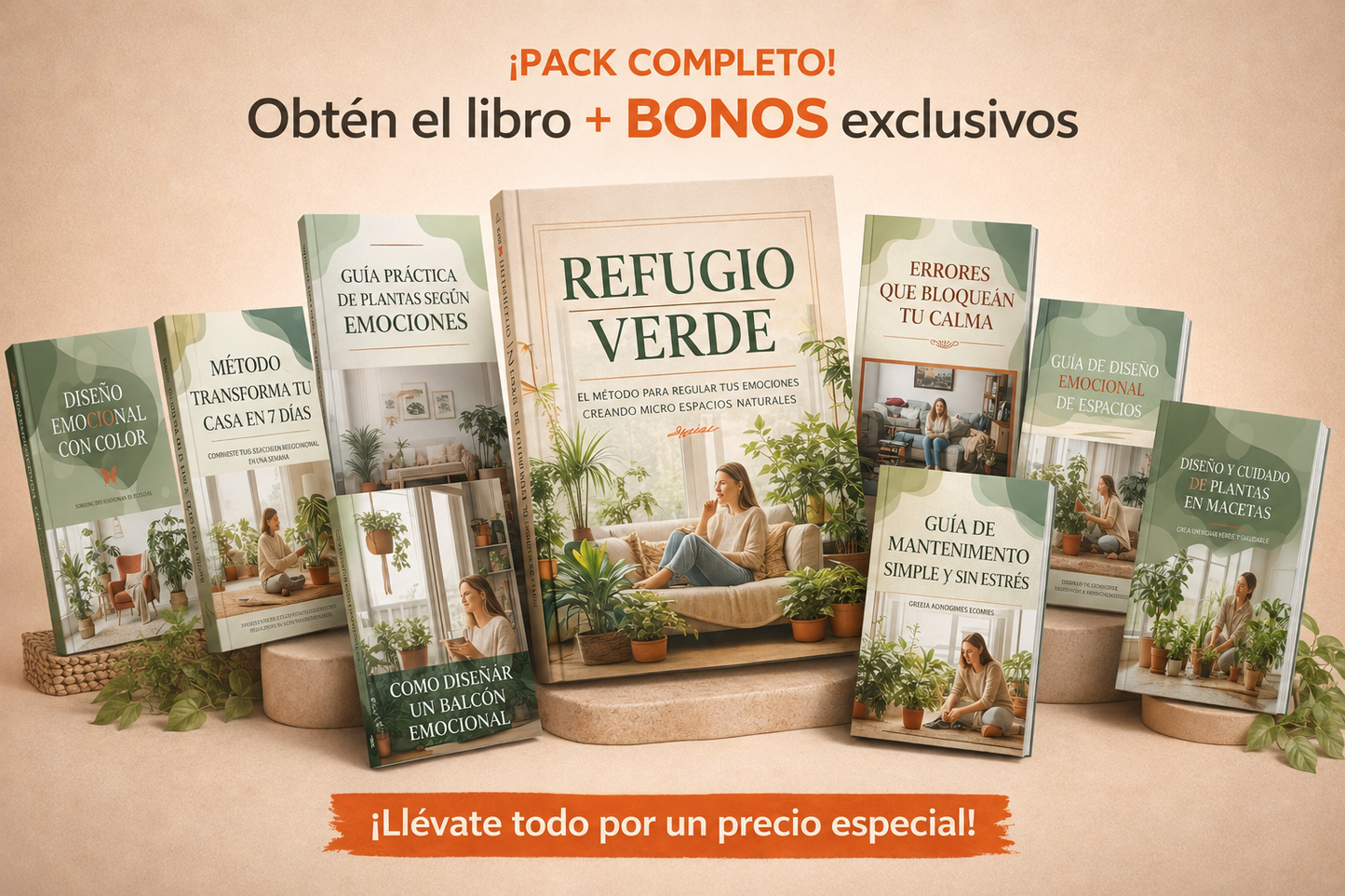 Refugio Verde: método para regular tus emociones, creando micro espacios naturales